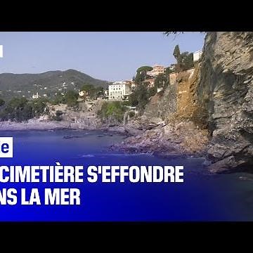 En Italie, un cimetière à flanc de falaise s'effondre dans la mer