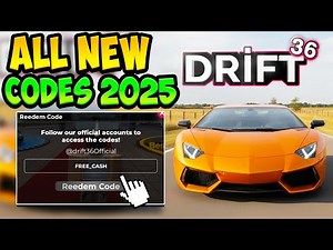 ALL WORKING DRIFT 36 CODES ROBLOX - All New Drift 36 Codes 2025! (Drag Race Update)