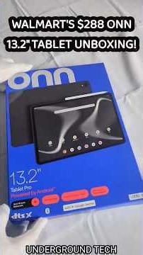 Walmart's ONN 13.2 Inch Android 16 Tablet Full Unboxing! #asmr #cheaptech