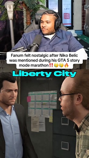 The Moment Fanum Realized GTA 5 Mentioned Niko Bellic From Liberty City 🥲👏