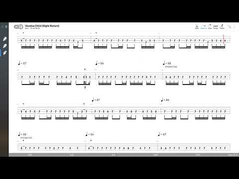 Jimi Hendrix - Voodoo Child (Slight Return) (BASS TAB PLAY ALONG)