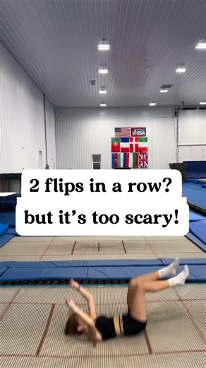 Trey Katz on Instagram: "Use these easy steps to get braver when connecting flips together! ❤️ Stomach drop to front flip gives you the same feeling “reversing 🔄 rotation” like a back flip to front flip does! Back drop turn up to feet into back flip is the same quick turn and connect like a Barani to back flip! 😱 SHARE THIS TO ANYONE WHO STRUGGLES TO CONNECT"