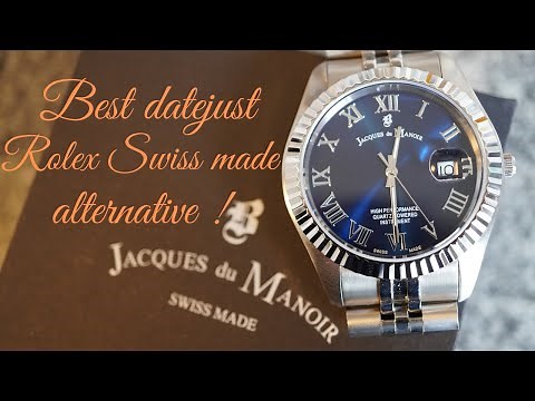JACQUES DU MANOIR ROLEX DATEJUST ALTERNATIVE 100% SWISS MADE THE PERFECT CHOICE !