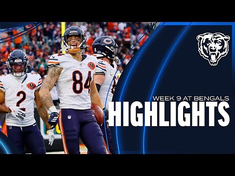 Chicago Bears' top plays vs. Bengals | Week 9 | HIGHLIGHTS