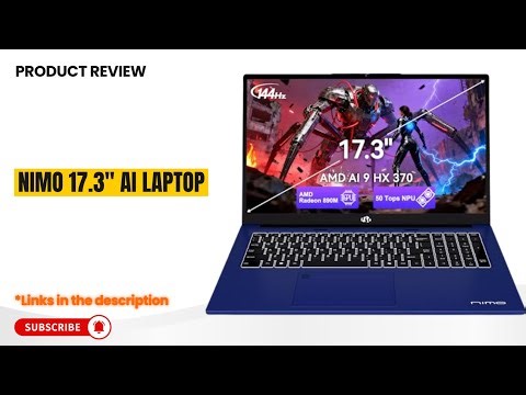 NIMO 17.3" AI Laptop Review | AMD Ryzen AI 9 HX, 64GB RAM, Radeon 890M | Best Laptop for Students