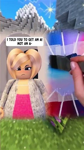 🥺 TEACHER RESCUES FROM ABUSIVE MOM 💔 #roblox #shorts