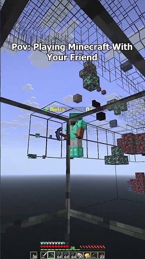 playing minecraft with your friend 😂