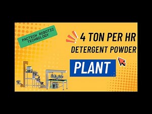 🔥 4 Ton/Hour Detergent Powder Plant | Full Automatic Packing Line | High-Speed Machinery Demo 2025 🔥
