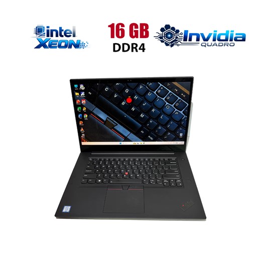 Купить мобильную рабочую станцию Lenovo ThinkPad P1 Gen1 / 15.6" (1920x1080) IPS / Intel Xeon E-2176M (6 (12) ядер по 2.7 - 4.4 GHz) / 16 GB DDR4 / 256 GB SSD / nVidia Quadro P2000, 4 GB GDDR5, 128-bit / WebCam в Украине
