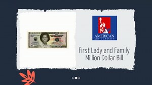 American Art Classics Barack Obama 44th President Collectors 10 Bill Collector Set: One Million Dollar Bill, 2008, 2009, 2010, 2011, 2012, 2013, 2014, 2015 and Michelle Obama Note