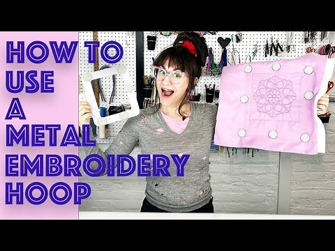 Viking Metal Embroidery Hoop Review And Tutorial | Sew Anastasia