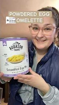 EMERGENCY FOOD SERIES: making an omelette using powdered eggs & freeze dried ingredients. #recipe