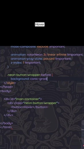 Dual Neon Hover Effect with Pure CSS!