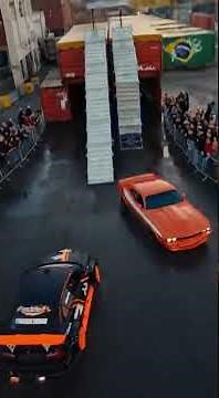 Cascade époustouflante : Voiture sautant à travers les airs!