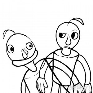 subterbaldi and baldi but the version on fnf mods (baldi basics takeover) song: theme chase 2.1