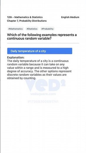 Continuous Random Variables Probability Distributions