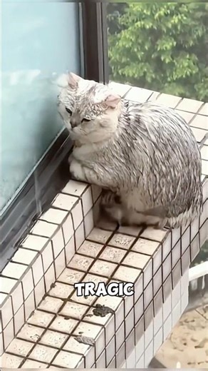 Cat Rescued From 26th Floor Ledge 😱🐱 #catrescue #animalrescue #hero