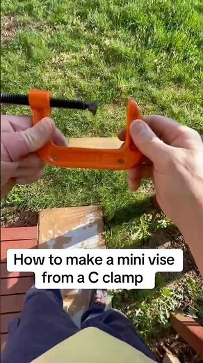 How to make a mini Vise from a C clamp