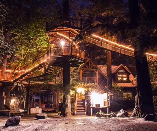 Staying at the Out'n'About Treesort in #southernoregon is like stepping into a whimsical world where childhood dreams of living in a treehouse come true. Nestled among the lush greenery of the Siskiyou National Forest, this unique retreat offers guests the opportunity to reconnect with nature while indulging in the playful fantasy of sleeping in the treetops. The joy of waking up to the gentle rustle of leaves and the songs of birds is unparalleled, filling your spirit with an invigorating sense