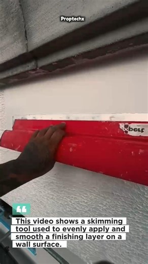 Wall Skimming Tool Perfect Finish #Construction #DIY #Plastering