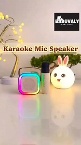 8.3K views · 26 reactions | K12 Mini Portable Bluetooth Speaker with Wireless Mic for Kids Adults..5 Different Magic Sound Effect RGB LED Colour Changing Light for Home Party, Birthday Gifts... Order link in 1st comment  #babuvaly #newarrivals | BABU VALY | Facebook