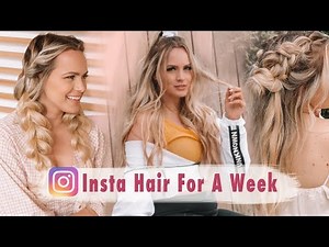 I Tried Instagram Hairstyles for A Week! - Kayley Melissa