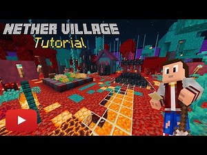 Minecraft Tutorial: HOW TO TURN A MINECRAFT VILLAGE INTO A NETHER VILLAGE