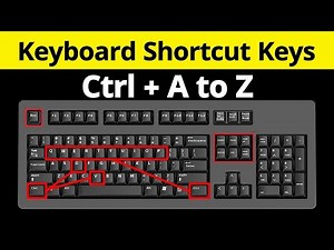A to Z Ctrl Keyboard Shortcut Key Step by Step | Keyboard Shortcut Key Tutorial