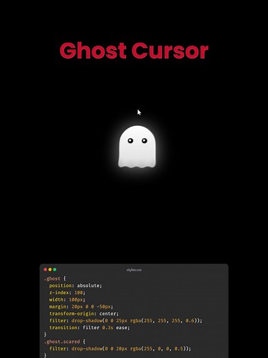 Creating a Ghost Cursor with HTML, CSS, and JS