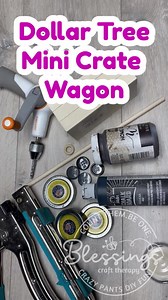 14K views · 314 reactions | Diy Dollar Tree Mini Crate Wagon #easycrafts #dollartreediy #fallcrafts | Blessings Craft Therapy | Facebook