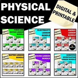 Physical Science Lesson Digital Bundle | Science Interactive Notebook