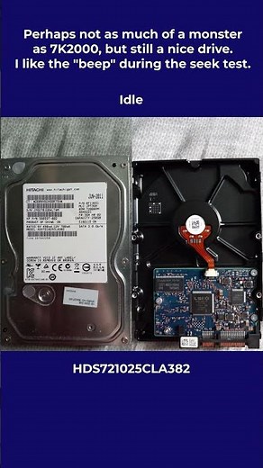 ✨ Hitachi Deskstar 7K1000.C: An early 2010s PC staple. #shorts #tech #asmr #trending #harddrive