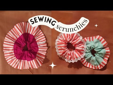 How To Make Scrunchies At Home For Beginners, Step by Step Sewing Tutorial