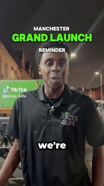 Reminder that TOMORROW we will be having a grand launch for our Manchester branch - 500 free drinks, and a chance to win a PS5, iPhone 17 Pro Max and a Black card 💰😋✅ #juices4life #fyp #foryou #explore #reels #tiktok #viral #trending #trend #funny #xyzabc #laugh #views #yemeni#juices #fresh #freshjuice #exotic #juices4life #Dessert #birmingham #milkshake #smoothie #ladypoolroad #manchester