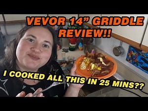 Vevor 14 inch Griddle Review! How Fast Can I Whip up some BREAKFAST! #vevor #griddlecooking