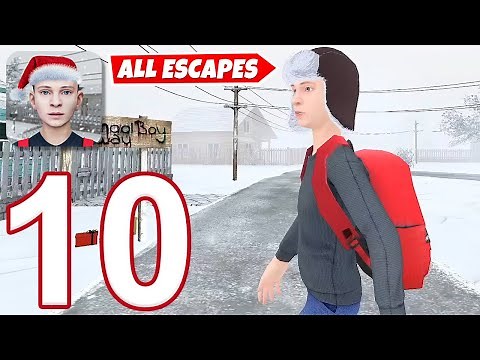 Schoolboy Runaway - Gameplay Walkthrough Part 10 - All Escapes (iOS, Android)