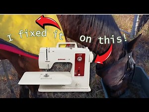 Easy Horse Blanket Repair Tutorial