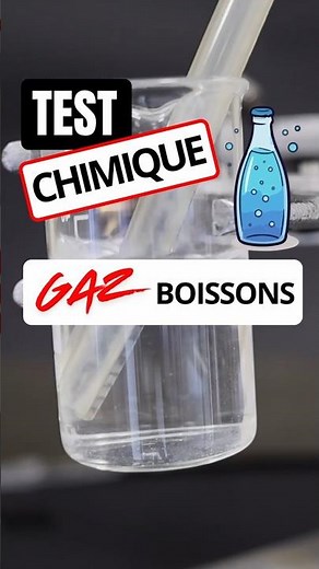 🥤 What gas is in fizzy drinks? #chemistry #experiment CO2 limewater