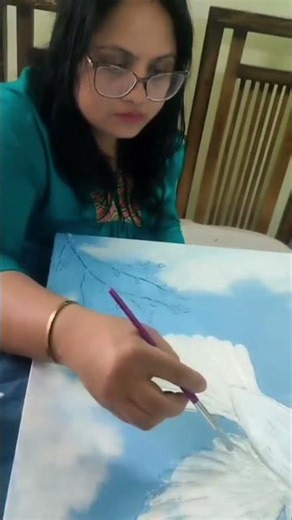 #Made my first painting on canvas