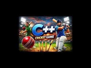 C++ Cricket Game | Console Based | Beginner Friendly project