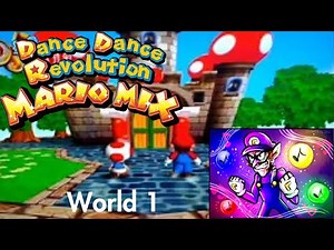 Dance Dance Revolution Mario Mix: Gameplay Walkthrough Part 1 - World 1