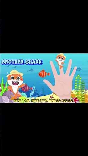 Shark Finger Family Song | Learn Family Members With Baby Shark | Song For Kids - Kids Fun Tube pt 1