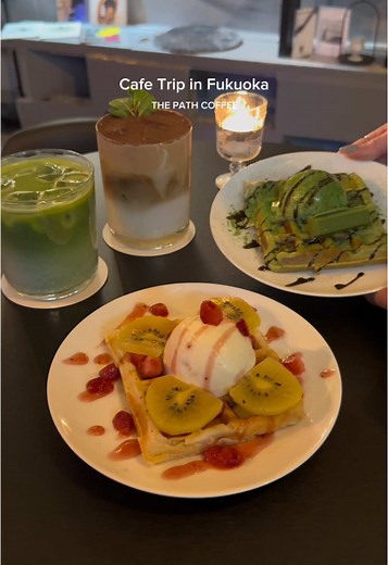 博多に新オープンした夜まで空いているお洒落なカフェ✨ 📍THE PATH COFFEE BAR #福岡カフェ#福岡グルメ#夜カフェ#福岡#福岡県#博多#博多カフェ#fukuoka#후쿠오카 #韓国カフェ#いき韓国#いきカフェ