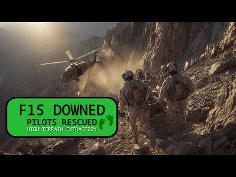 F15 DOWNED - PILOTS RESCUED - HIGH TERRAIN EXTRACT