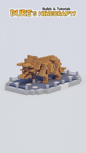 Minecraft Triceratops Fossil Build Tutorial