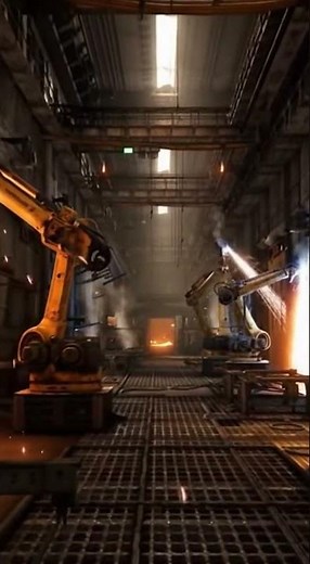Robotic Machines,Steel warriors move, Machines engineered for speed, Automation in action.