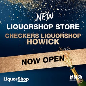 A BRAND-NEW #CheckersLiquorShop has opened in Howick 🎊✨ Don’t miss the incredible specials and head through to Shop No. 2, Howick Shopping Centre, c/o Main Street & Curry’s Post Road, Howick, KwaZulu-Natal. Deals valid until 26 December 2024. T&Cs apply. Not for persons under 18 #DrinkResponsibly | Checkers
