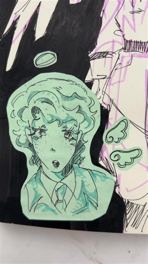 Anime August bleh #originalcharacter #oc #animeart #sketchbook #doodle