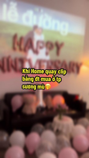 Home demo decor phong cách sương mù đang trend ạ, mấy bà thấy ổn hem🤭 #homestay #motcaihome #cantho #homestaycantho #decorbirthday