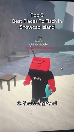 Top 3 Places To Fish In Snowcap Island #roblox #fisch #robloxfisch